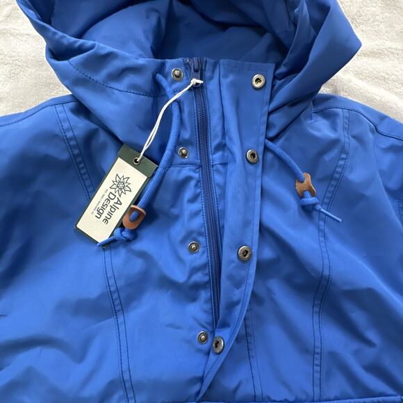 Alpine Design Anorak Pullover Jacket Mens Medium Water Repellent Wind Resistant - Picture 13 of 16